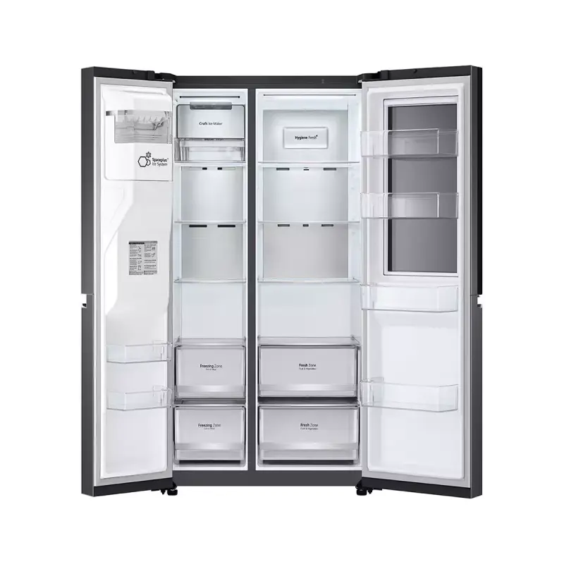 REFRIGERADORA LG SIDE BY SIDE DE 22.4P³ INSTAVIEW DOOR IN DOOR CRAFT ICE VS25XHWCB